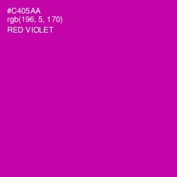 #C405AA - Red Violet Color Image